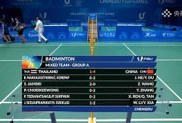 中国羽毛球队鏖战泰国羽毛球队,斯里坎特打破历史纪录 中国羽毛球队鏖战泰国羽毛球队,斯里坎特打破历史纪录